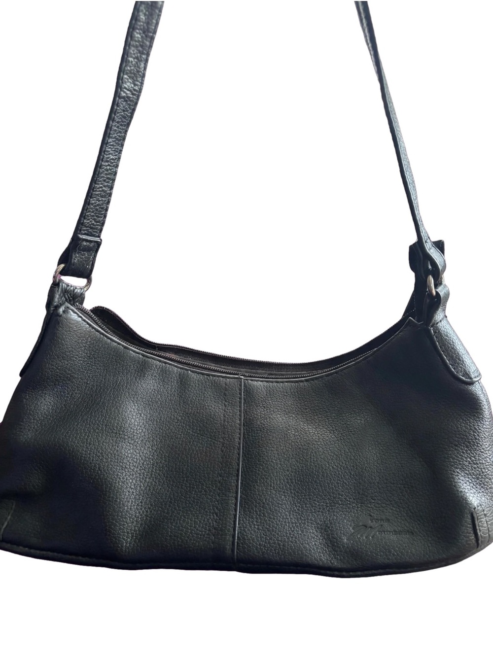Stone Mountain Accessories Black Leather Shoulder Bag